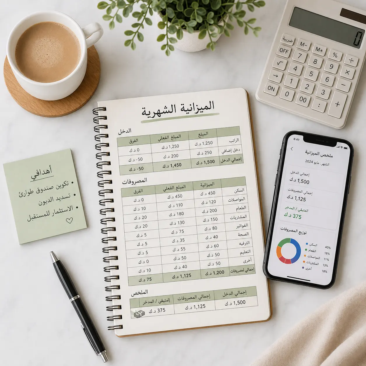 كيف تبني ميزانية شهرية ناجحة خطوة بخطوة (دليل عملي 2026)