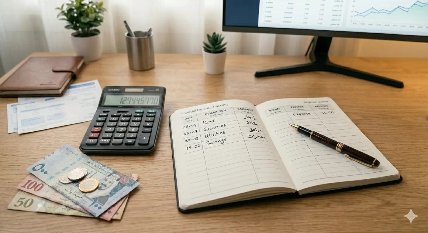 تتبع المصاريف الشهرية لإدارة المال