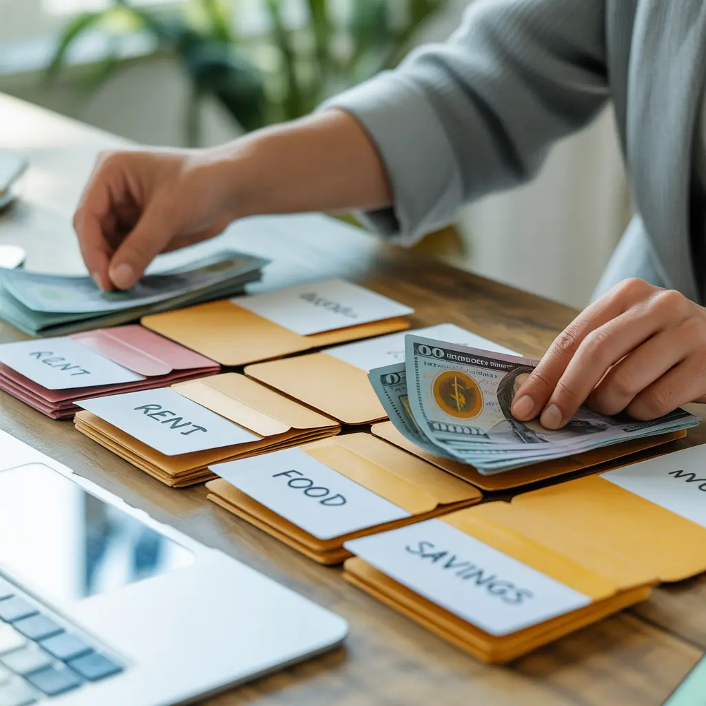 طريقة متابعة المصاريف وتقسيم المال باستخدام نظام المظاريف